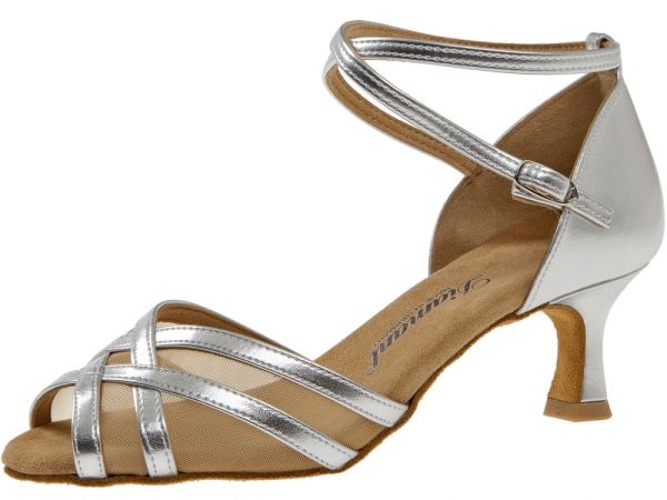 Besides black, silver is one of the most popular colors for dancing shoes.